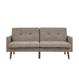 Easy Convert Futon Sofa With Tufted Back And Seat