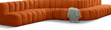 Arc - Velvet 8 Piece Curved Modular Sofa