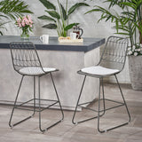 Yearning - Iron Counter Stool With Water Resistant Cushion