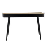 Harvey - Contemporary Desk - Black Steel