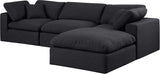 Comfy - 4 Piece Linen Fabric Modular Sectional With Chaise