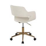 Margarite - Task Chair - Gold Metal