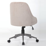 Ergonomic Office Enveloping Bucket Back Swivel Computer Chair - Beige