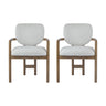 Upholstered Arm Dining Chairs (Set of 2)