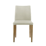 Elyza - Full Back Top Grain Leather Upholstered Wood Dining Chairs (Set of 2)