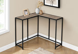 Corner Accent Console Table For Entryway, Unique L-Shaped Design