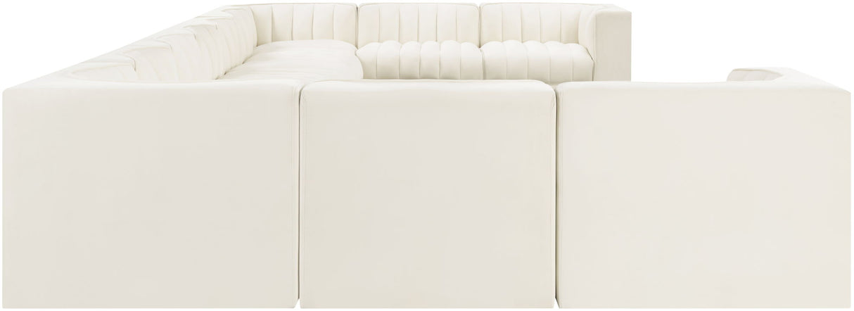 Rummi - Velvet Performance Fabric Upholstered 11 Piece Modular Sectional
