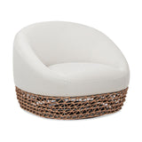 Willow - Upholstered Patio Deep Seating Armchair, Wicker Frame