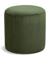 Roy - Round Microsuede Ottoman / Stool