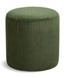 Roy - Round Microsuede Ottoman / Stool