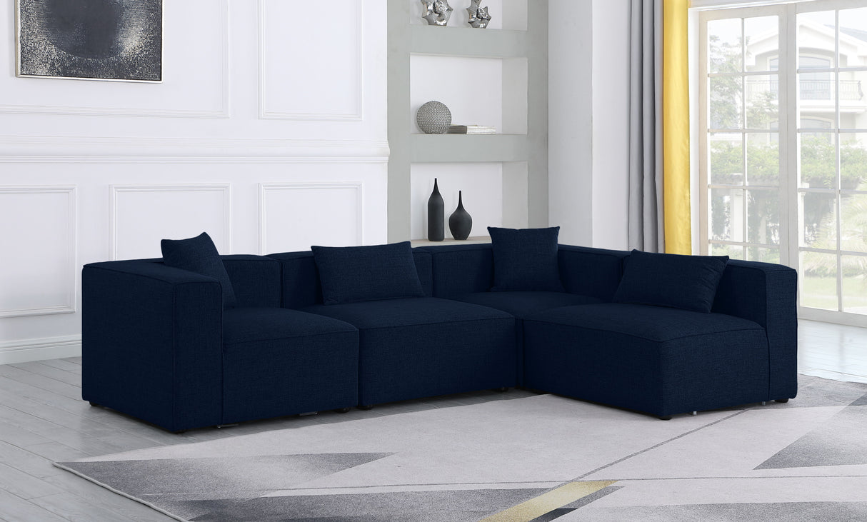 Cube - Linen 4 Piece Modular Corner Sectional
