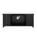 Noralie - TV Stand With Fireplace & LED - Mirrored & Faux Diamonds