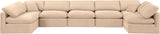 Indulge - Velvet 7 Piece Modular U-Shaped Sectional