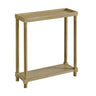 Narrow Side End Tables With Shelf (Set of 2)