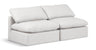 Indulge - Faux Leather 2 Seat Modular Armless Sofa