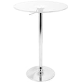 Clear - Adjustable Bar Table