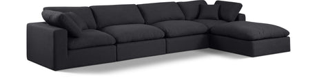 Comfy - 5 Piece Linen Modular Sectional With Chaise