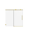 Frameless Single Sliding Soft Close Shower Doors, 5/16" Sgcc Tempered Glass