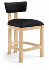 Lavrin - Vegan Leather Counter Stool (Set of 2) - Natural Base
