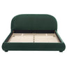 Upholstered Simple Modern Bedroom Bed With Curved Headboard