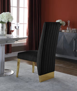 Porsha - Dining Chair with Gold Legs (Set of 2)
