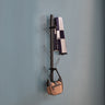 Vertical Eight Hook Coat Rack Wall Mount