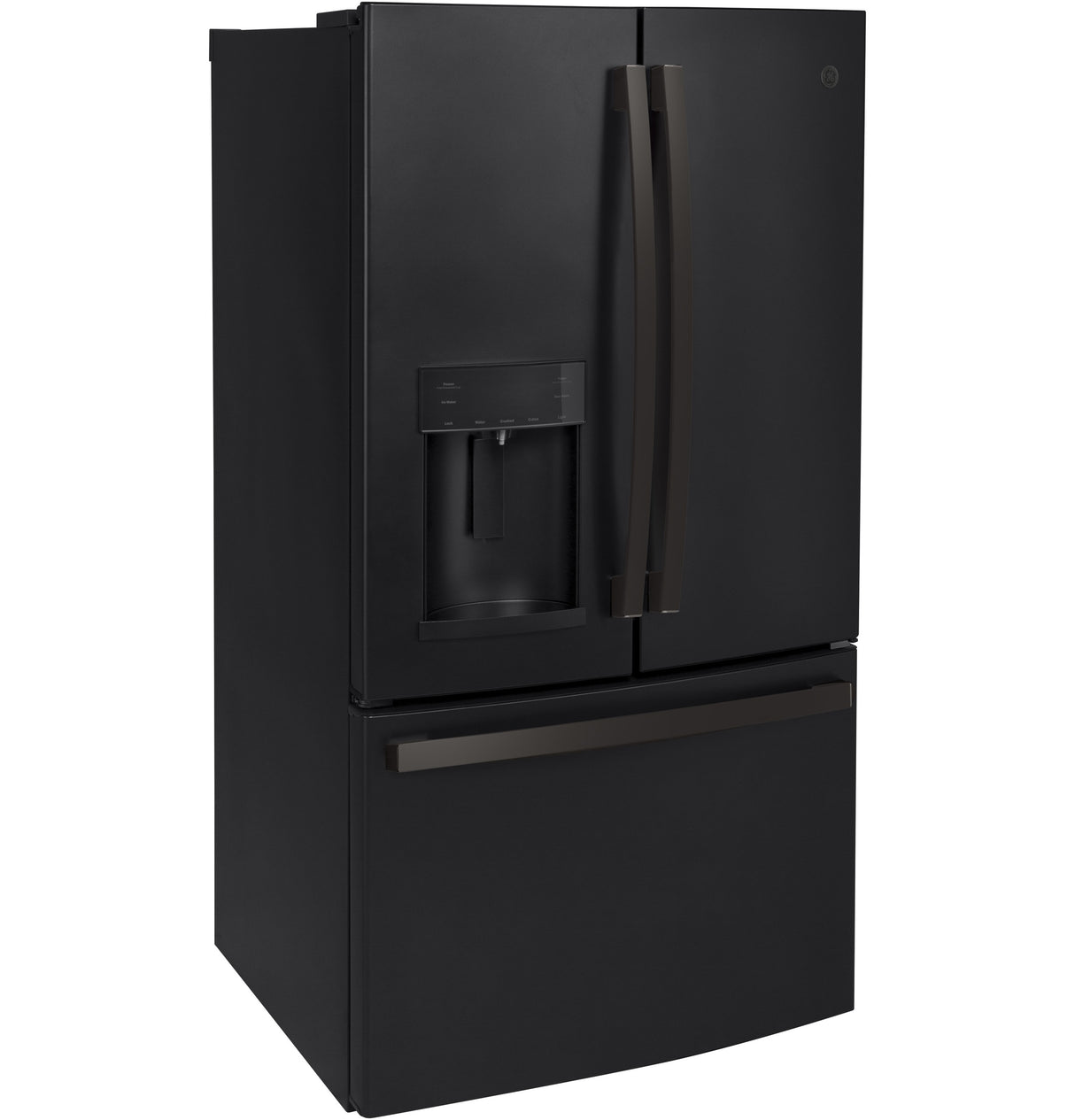 GE GFE28GELDS - 36 in. 27.7 cu. ft. French Door Refrigerator with Ice & Water Dispenser - Fingerprint Resistant Black Slate