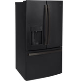 GE GFE28GELDS - 36 in. 27.7 cu. ft. French Door Refrigerator with Ice & Water Dispenser - Fingerprint Resistant Black Slate
