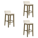 Annikah - Modern Transitional Wood Bar Height Kitchen Bar Stool