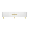 Minimalist TV Stand For TVs Up To 85", Modern Entertainment Center Media Console With 4 Spacious Cabinets For Living Room