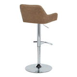 Daniella - Adjustable Barstool (Set of 2) - Chrome Base