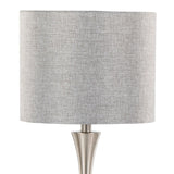 Lenuxe - 24" Metal Table Lamp (Set of 2) - Polished Nickel