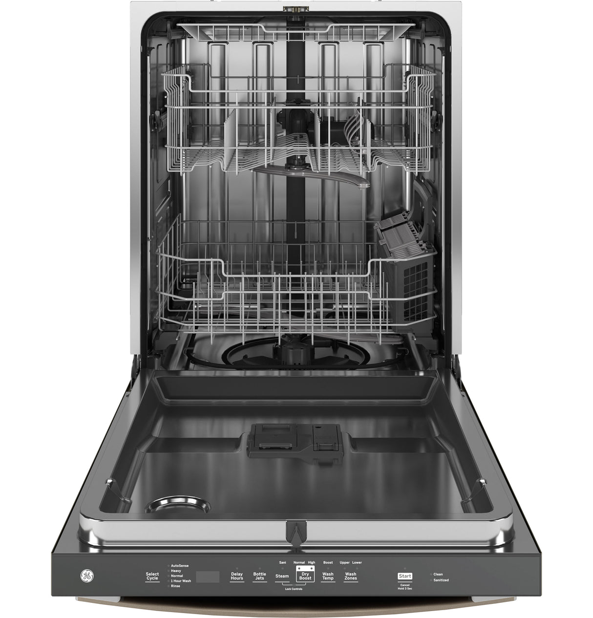 GE GDT650SMVES - 24 in. Top Control Flush-Mount Dishwasher with Stainless Steel Interior47 dBa Sound Level, Sanitize Cycle, 3rd-Rack & Dry Boost - Fingerprint Resistant Slate