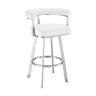Nolagam - Swivel Bar Stool - Brushed Stainless Steel