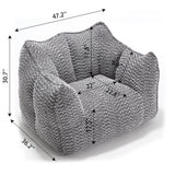 Comfortable Chenille Sofa Chairs With Highly Resilient Foam For Living Rooms And Bedrooms