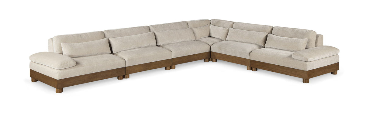 Turin - Fabric Upholstered Modular Sectional - Taupe