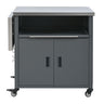 Foldable Outdoor Prep Station BBQ Cart With Trash Rack