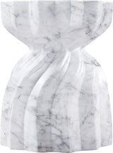 Caserta - Marble Finish Concrete End Table