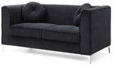 Glam Styled Micro Suede Velvet Loveseat