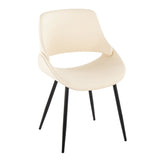 Fabrizzi - Mid-Century Modern Accent / Dining Chair (Set of 2) - Black Metal