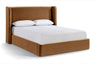 Kendall - Velvet Upholstered Bed - Saddle