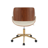 Fabrizzi - Office Chair - Gold Base