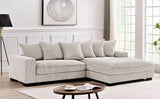 Luxe - Oversized 2 Piece Sectional Couches For Living Room, L Shaped Sofa With Chaise