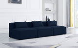 Cube - Linen Modular 3 Seat Armless Sofa