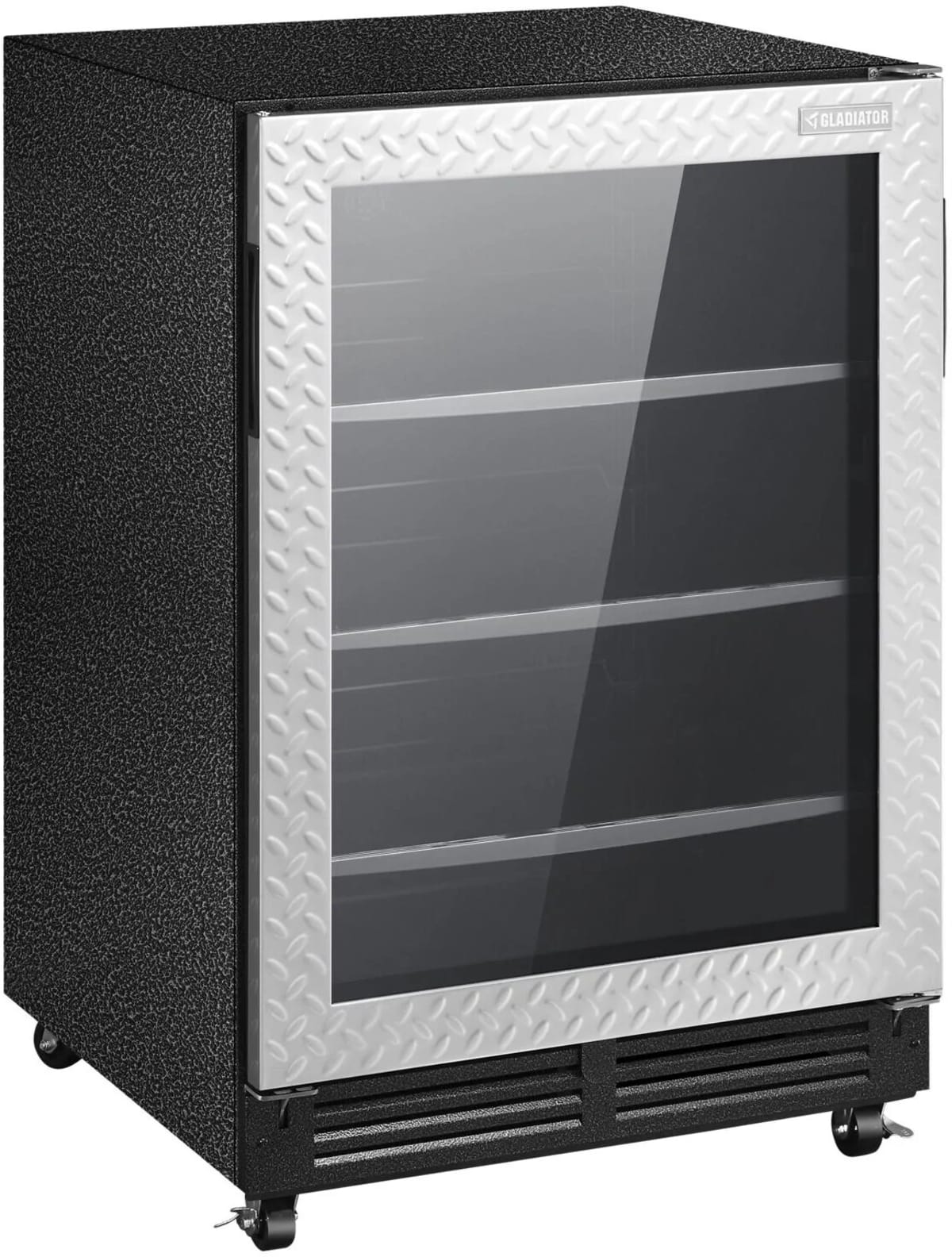 Gladiator GABC05FDKG Beverage Cooler - loaded with cans