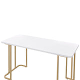 Estie - Writing Desk Same Ac00902) - White & Gold