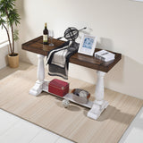 Farmhouse Retro Design Pedestal Sofa Tabe