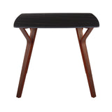 Folia - Dinette Table - Walnut Wood And Black Textured Marble