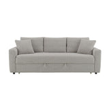 Connie - Sofa With Sleeper - Gray Boucle