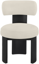Atelier - Vegan Leather Upholstered Dining Chair (Set of 2) - Taupe / Painted Black
